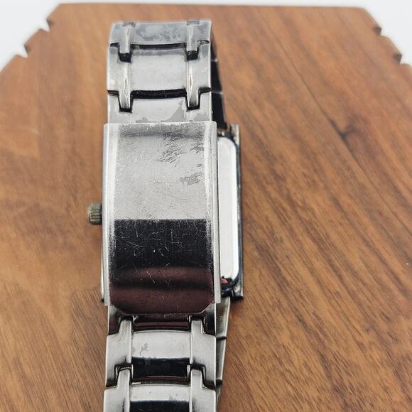 Allude Mens Metallic Gray Tone Watch Black Dial Minimalist Contemporary FMDAL355 - Picture 5 of 7